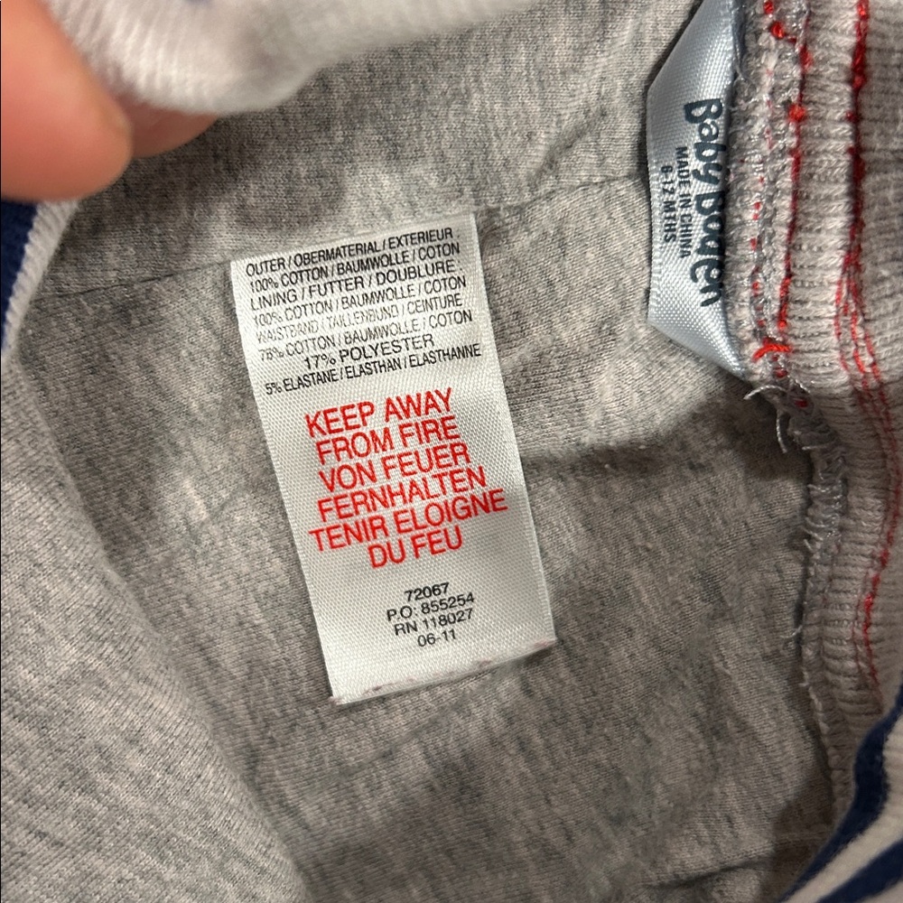 Baby Boden Corduroy Pants Set Blue Star Patch Red Joggers 6-12 Months - Picture 4 of 10